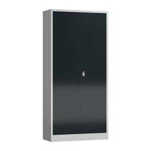 ClassiX Stahlschrank X-530368 anthrazit, lichtgrau 4 Fachböden 92,0 x 60,0 x 194,5 cm, aufgebaut, 1 St.