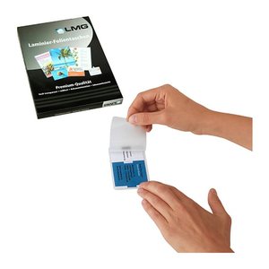 LMG Laminierfolien glänzend für Visitenkartenformat 175 micron, 100 St.