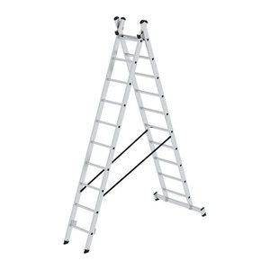 MUNK Vielzweckleiter silber 2x 10 Sprossen