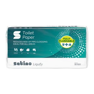 Satino Toilettenpapier liquify 2-lagig Recyclingpapier, 8 Rollen