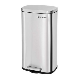 SONGMICS Mülleimer 30,0 l silber, 1 St.