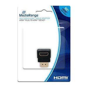 MediaRange HDMI High Speed Winkeladapter 90° schwarz