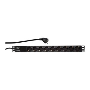 Logilink Steckdosenleiste 19" 9fach ohne An/Aus Schalter
