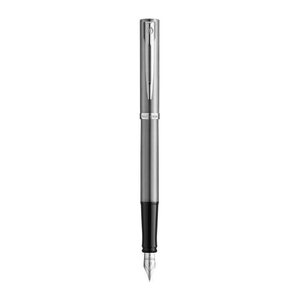 WATERMAN Füllfederhalter IMPRESSION Stainless SteelCT F Blau Geschenkbox
