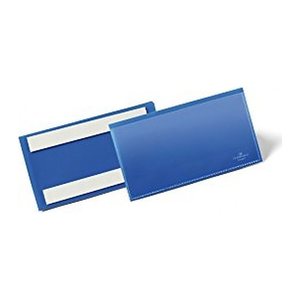 DURABLE Etikettentaschen blau 15,0 x 6,7 cm, 50 St.