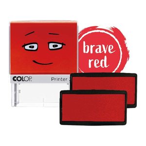 COLOP Stempelkissen Nio School brave red 3,8 x 1,7 cm, 2 St.