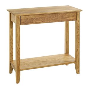 HAKU Möbel Konsolentisch rechteckig Massivholz eiche 75,0 x 35,0 x 75,0 cm, 1 St.