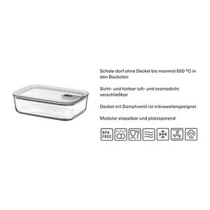 MEPAL Frischhaltedosen-Set EasyClip grün 2x 0,7 l und 1x 1,5 l, 1 Set