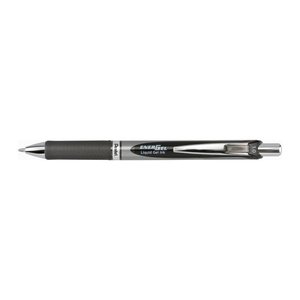 Pentel EnerGel BL80-AX Gelschreiber schwarz/silber 0,5 mm, Schreibfarbe: schwarz, 1 St.