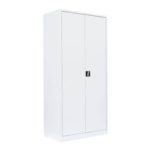 LÜLLMANN Stahlschrank 530367 signalweiß 4 Fachböden 92,5 x 60,0 x 195,0 cm, aufgebaut, 1 St.