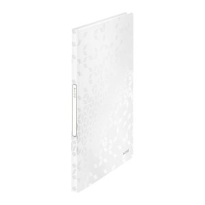 LEITZ WOW Sichtbuch DIN A4, 40 Hüllen weiß-metallic, 1 St.