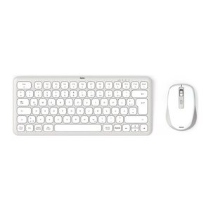 hama WKM-500 Tastatur-Maus-Set kabellos weiß