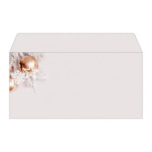 SIGEL Weihnachtsbriefumschläge Christmas in rose-gold DIN lang ohne Fenster, 50 St.