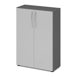 HAMMERBACHER Aktenschrank 4550, V4550/G/5/BM grafit, lichtgrau 2 Fachböden 80,0 x 34,6 x 114,4 cm