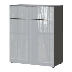 GERMANIA Kommode Oakland, 3696-587 grafit, silber 83,0 x 42,0 x 102,0 cm, 1 St.