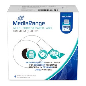 MediaRange Etikettenrolle für Etikettendrucker ersetzt DYMO 11356/S0722560 weiß, 41,0 x 89,0 mm, 1 x 300 Etiketten
