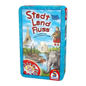 Schmidt MBS Stadt Land Fluss in Metalldose Geschicklichkeitsspiel, 1 St.