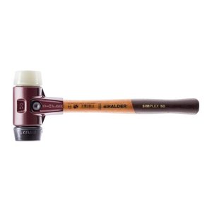 HALDER SIMPLEX Schonhammer Ø 30 mm Kopf: Gummi, Nylon