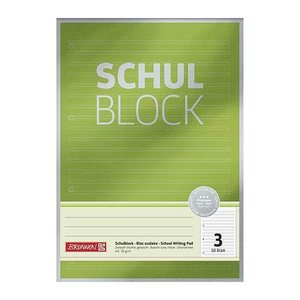 BRUNNEN Briefblock Premium DIN A4 liniert Lineatur 3, 1 St.