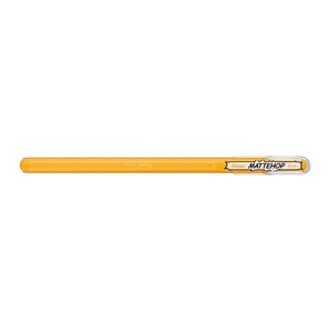 Pentel Mattehop Gelschreiber 0,5 mm, Schreibfarbe: gelb, 1 St.