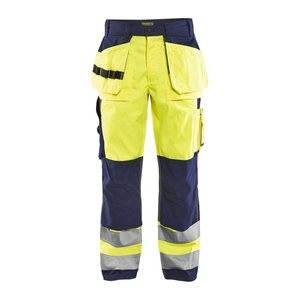 BLAKLÄDER® unisex Warnschutzhose HIGH-VIS "1533" gelb, marine Größe 21