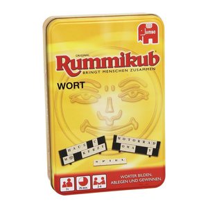 Jumbo Rummikub Wort in Metalldose Geschicklichkeitsspiel, 1 St.