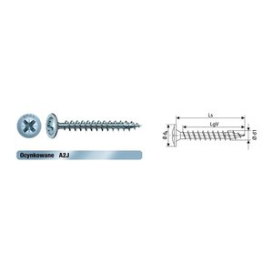 SPAX® Universalschrauben Z2 Rückwandkopf WIROX 0281010400252 4 mm x 25 mm, 3.000 St.