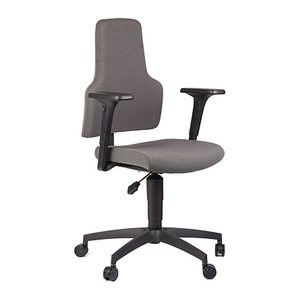 meychair Bürostuhl Workster Basic One, 79510 Stoff grau, Gestell schwarz
