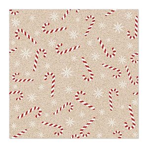 PAPSTAR Servietten Candy Canes 20 St.
