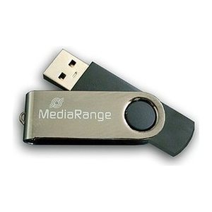 MediaRange USB-Stick schwarz, silber 16 GB, 1 St.