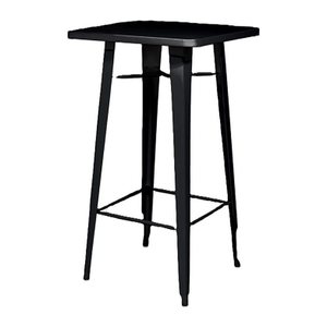meet powered by PAPERFLOW URBAN Stehtisch quadratisch Stahl schwarz 60,0 x 60,0 x 108,0 cm, 1 St.