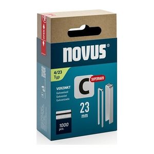 novus Tackerklammern Schmalrücken superhart 4/23, 1.000 St.