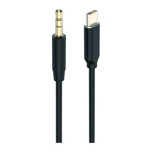2GO Audiokabel AUX/MP3 USB-C - Stereo 100cm schwarz