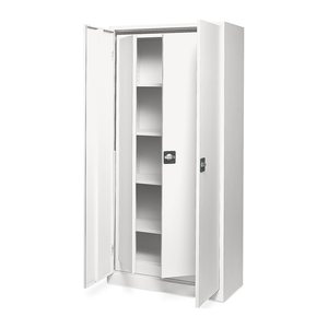 Aktenschrank SET- 2 in 1 – Reinweiß / Reinweiß