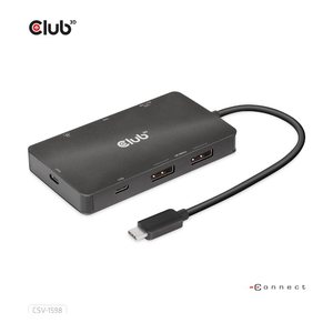 Club3D USB-C 7in1-HUB >2xDP/2xUSB/2xUSB-C/LAN 4K60Hz PD100W retail