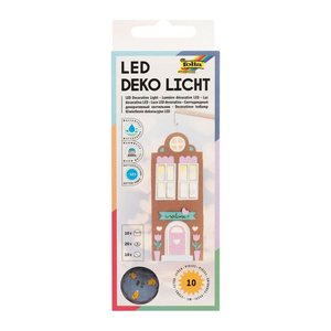 folia LED Dekoleuchten transparent, 10 St.