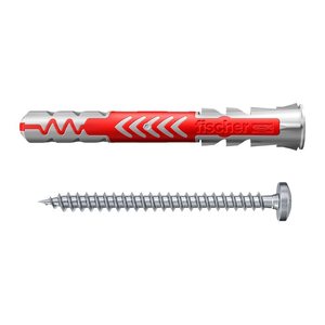 fischer DuoPower 6x50 S PH 2K 538260 Dübel mit Schrauben Ø 6 mm x 50 mm, 50 St.