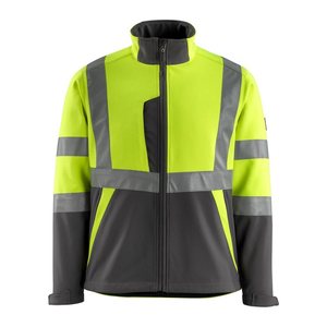 MASCOT® unisex Warnjacke Kiama  warngelb, anthrazit Größe M