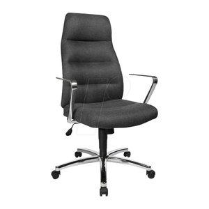 Topstar Chefsessel Chairman® 70, NC79R DC2 Stoff anthrazit, Gestell chrom