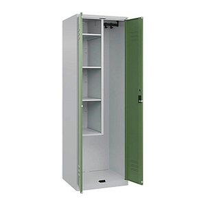 CP Putzmittelschrank Classic Plus 080100-00 S10006 resedagrün, lichtgrau 4 Fachböden 60,0 x 50,0 x 185,0 cm, aufgebaut, 1 St.