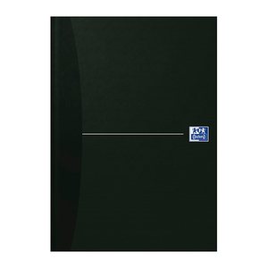 OXFORD Notizbuch Office Book DIN A4 liniert, schwarz Hardcover 192 Seiten, 1 St.