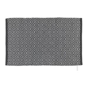 WENKO Badematte Turpan dunkelgrau, weiß 50,0 x 80,0 cm