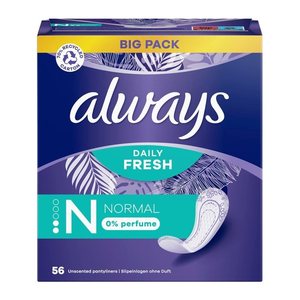 always Slipeinlagen Daily Fresh Normal, 56 St.