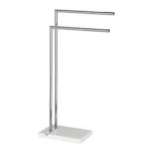 WENKO Handtuchständer Noble White silber, 1 St.