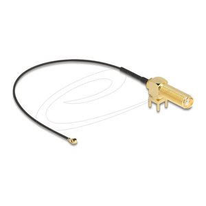 DELOCK Antennenkabel SMA 90° PCB BU zum Einbau zu I-PEX Inc.