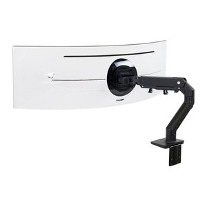 ergotron Monitor-Halterung HX mit HD-Gelenk 45-647-224 schwarz für 1 Monitor, Tischklemme, Tischbohrung
