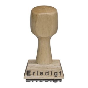 Textstempel "Erledigt" ohne Logo, 1 St.