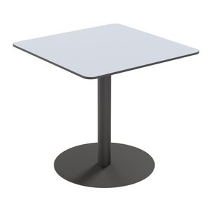 meet powered by PAPERFLOW CROSS Bistrotisch quadratisch HPL-Platte grau 80,0 x 80,0 x 75,0 cm, 1 St.