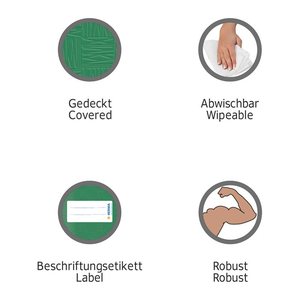 HERMA Heftumschlag mit Baststruktur rot Kunststoff DIN A5 quer, 1 St.