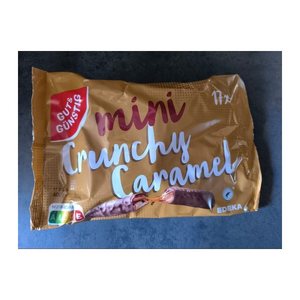 GUT&GÜNSTIG mini Crunchy Caramel Schokoriegel 17 Riegel, 1 St.